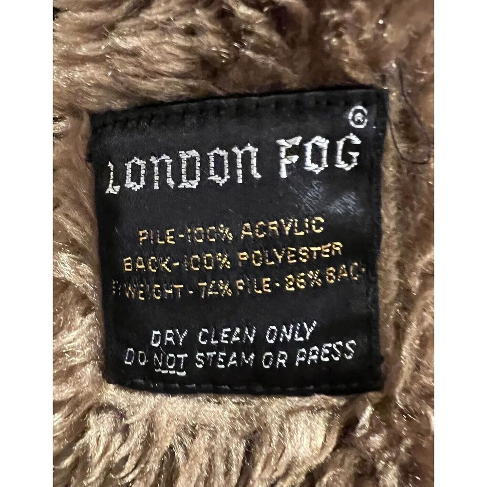 Vintage London Fog Maincoats Lined Textured Polyester Trench Womens USA Sz 16 - Picture 4 of 9